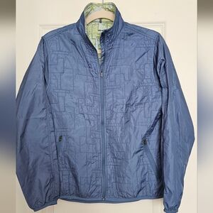 Hind Lightweight Full Zip Jacket Women's Medium Blue Nylon Zip Pocket